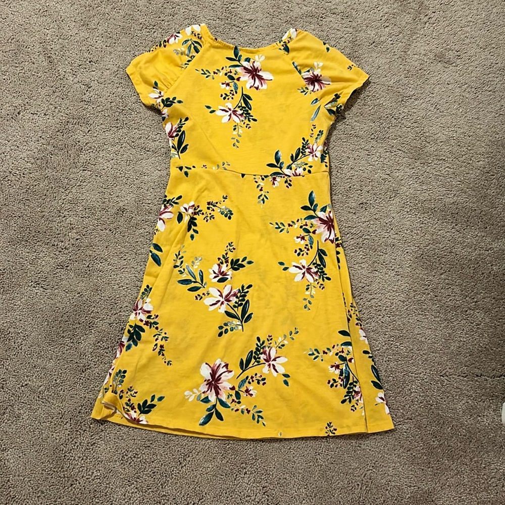 Girls children’s place yellow dress large 10/12